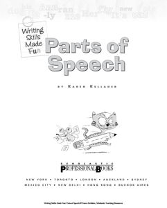 Writing Skills Made Fun Parts of Speech Grades 2-3 with Poster (Karen Kellaher)